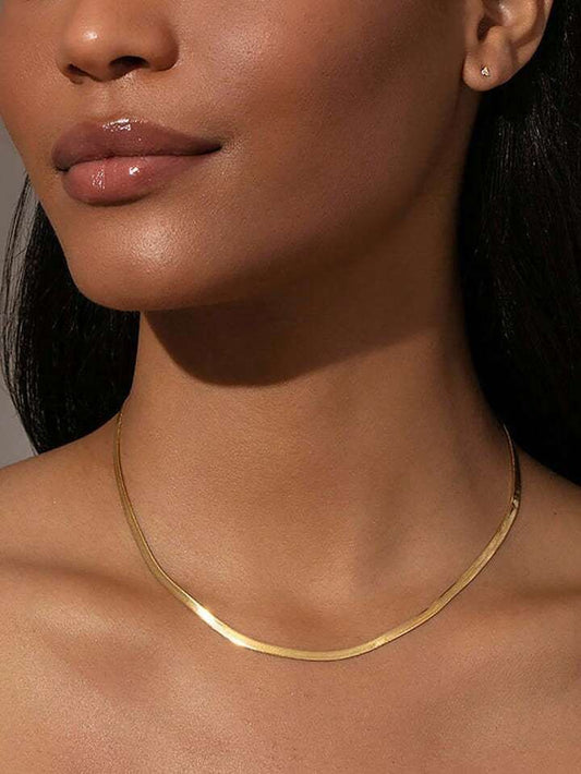 Slim Herringbone Chain