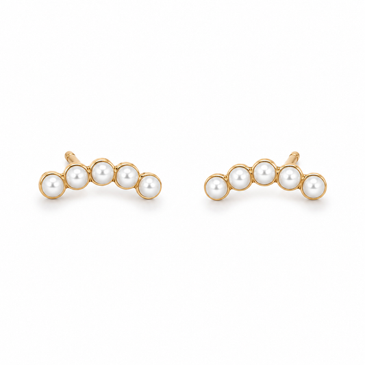 Pearl Arc Studs