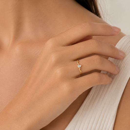 Celeste Drop ring