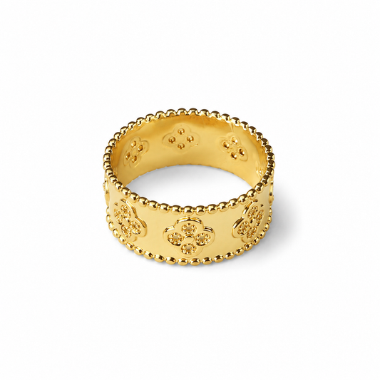 Golden Clover Ring