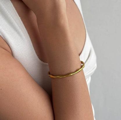 Bamboo Gold Cuff