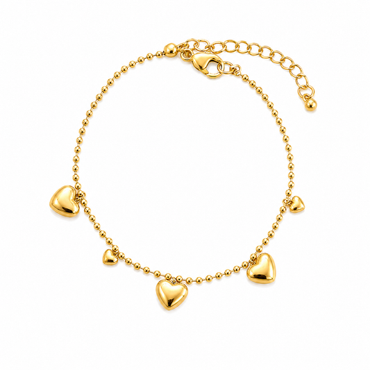 Drop Heart Bracelet