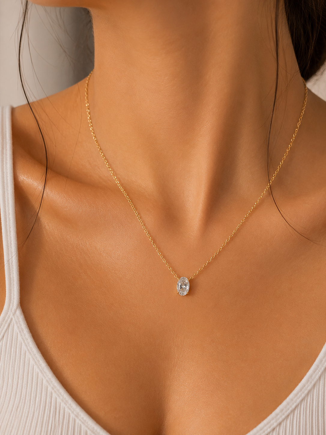 Solitare Grace Necklace