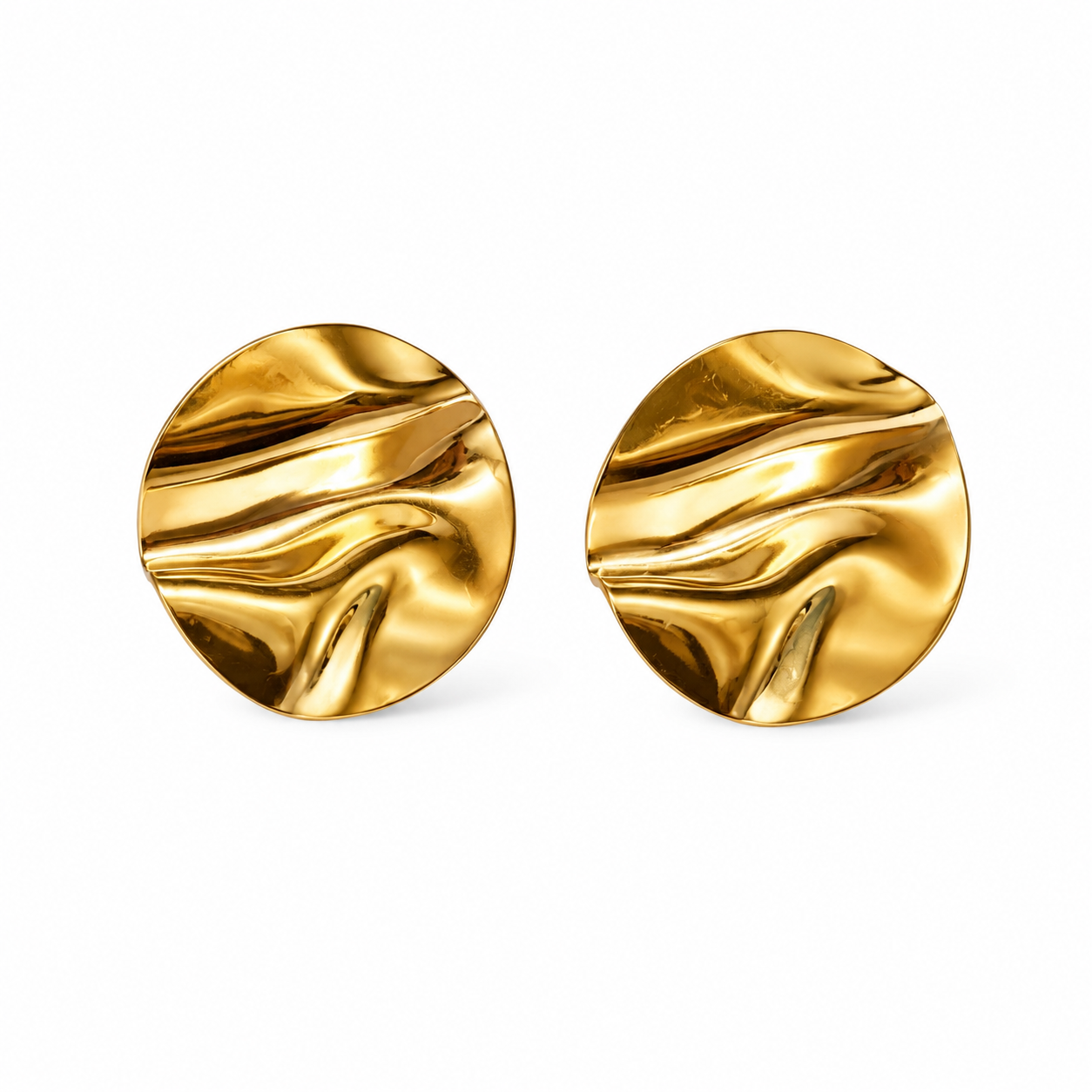 Crushed Gold Earrings