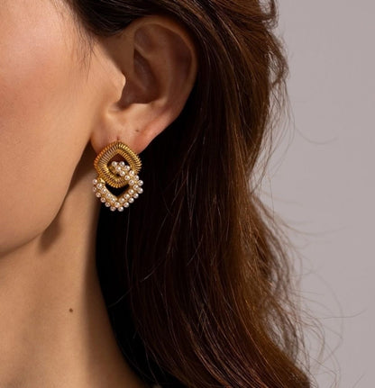 Pearl Knot Earrings