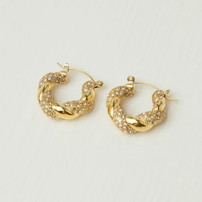 Twisted Oval Hoops