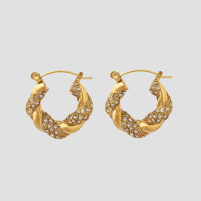 Twisted Oval Hoops