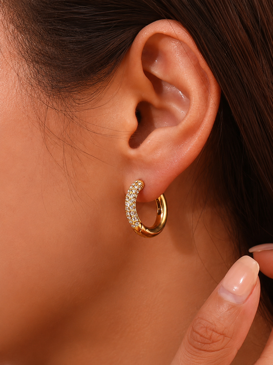 Luxe Halo Hoops