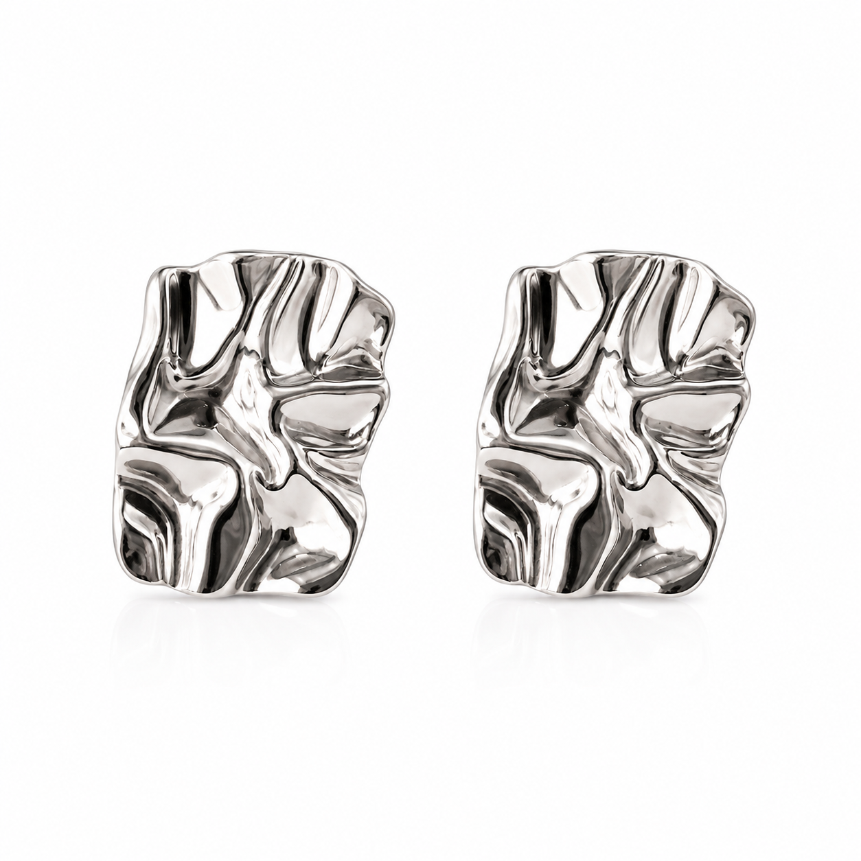 Molten Silver Studs