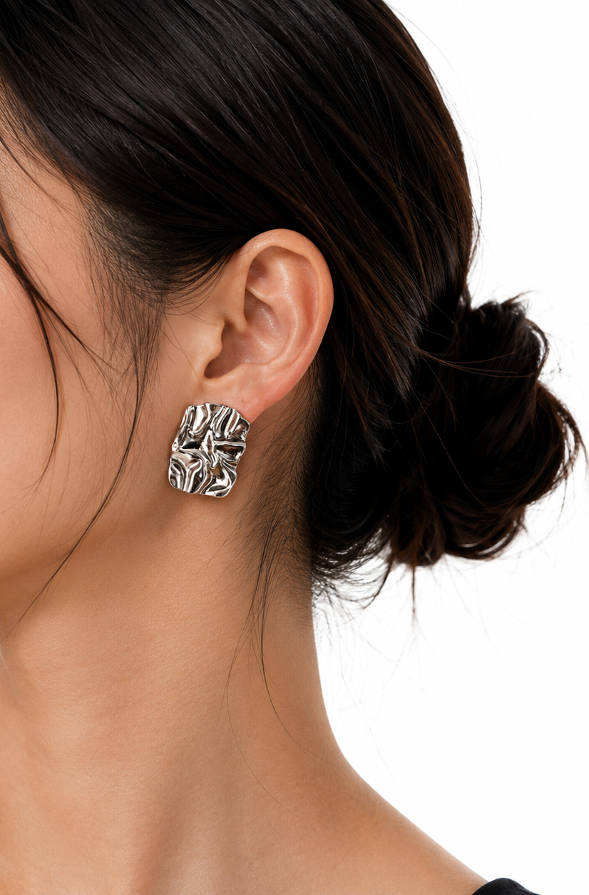 Molten Silver Studs