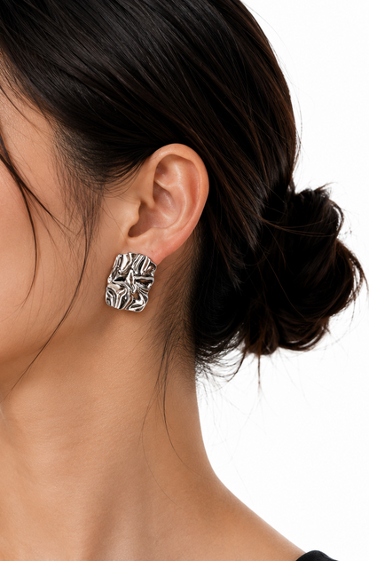 Molten Silver Studs