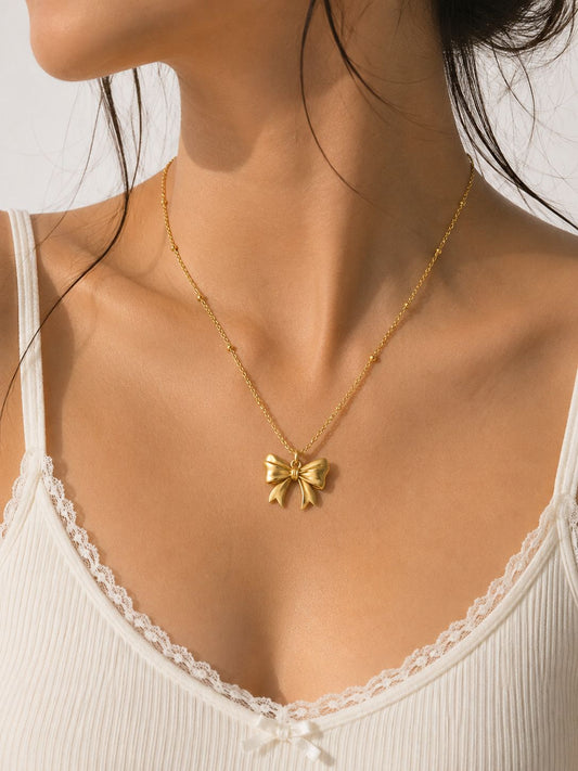 Coquette Bow Necklace